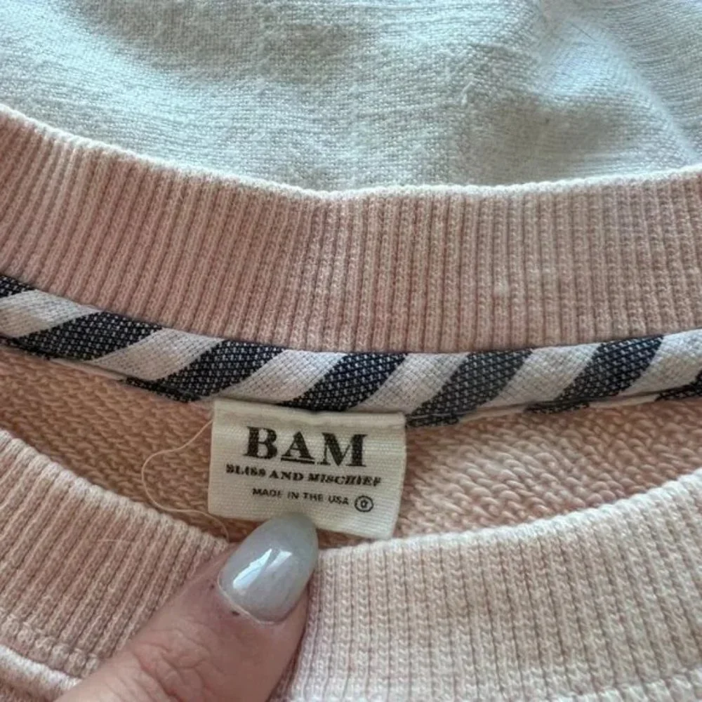 Bliss and Mischief Slouchy Sweatshirt Pink - Picture 4 of 6